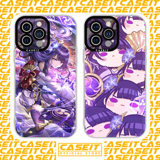 Ốp lưng iphone cạnh vuông Caseit Genshin Impact Raiden shogun chibi aesthetic 8plus/x/xs/11/12/13/14/pro/max/plus/promax