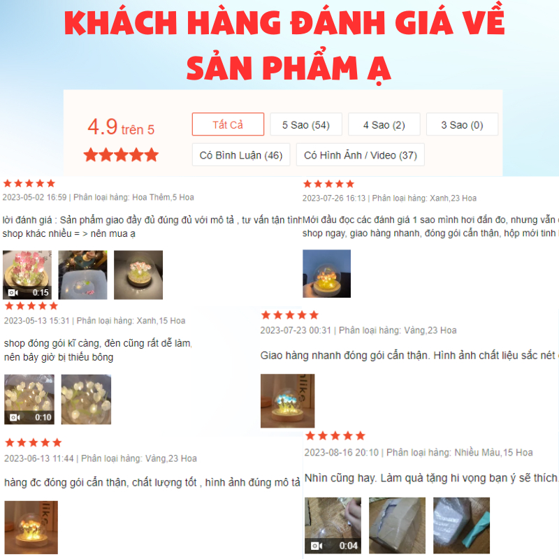 Đèn Ngủ Hoa Tulip Decor Nhiều Màu Sắc Thủ Công, Đèn Hoa Để Bàn, Đồ Decor Trang Trí, Quà Tặng Ý Nghĩa