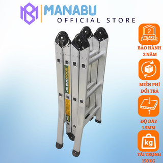 Thang nhôm gấp khúc 3 bậc boodoor