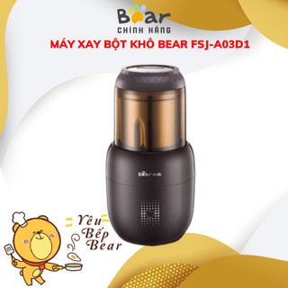 Máy xay bột đa năng cao cấp, máy xay hạt cà phê - tiêu - hạt ngũ cốc mini _ bear fsj-a03d1s- chính hãng_bảo hành 18th