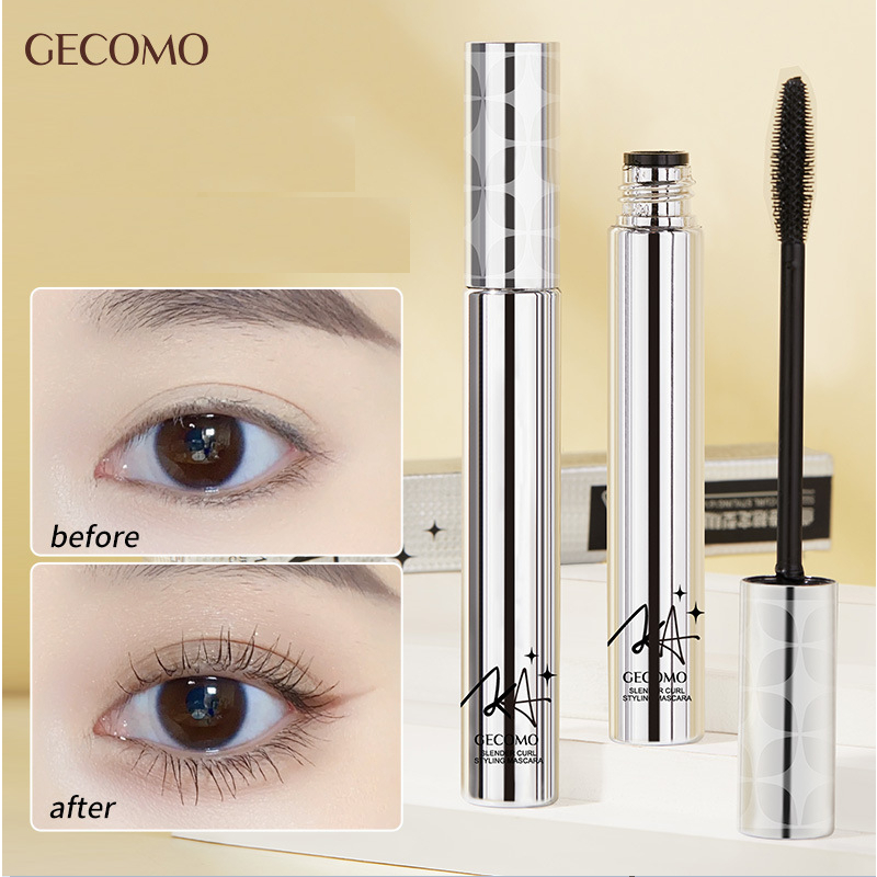 Chuốt mi Gecomo chống thấm nước, mascara uốn cong kéo dài lông mi màu đen nâu D63 - Sammi beauty