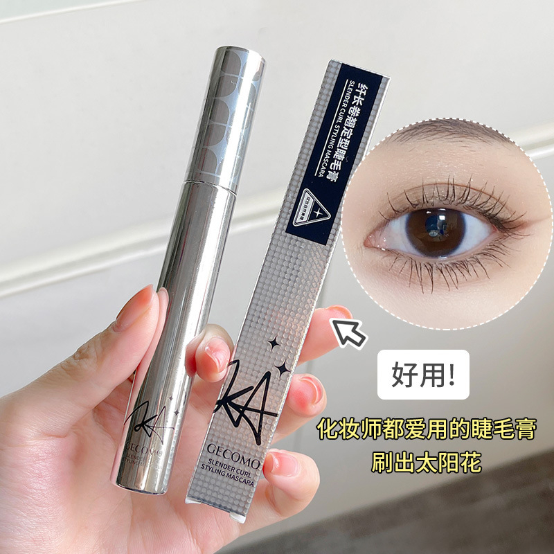 Chuốt mi Gecomo chống thấm nước, mascara uốn cong kéo dài lông mi màu đen nâu D63 - Sammi beauty