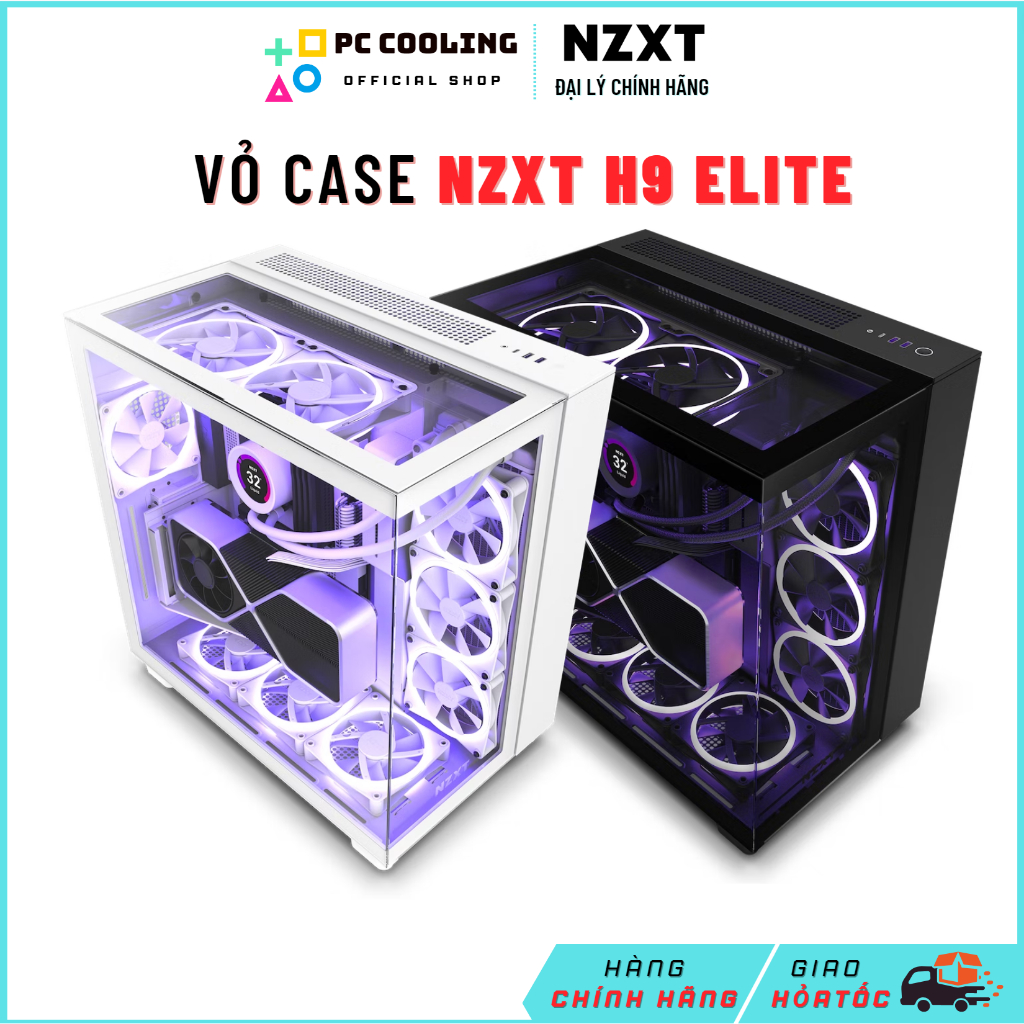 Vỏ Case Máy Tính NZXT H9 ELITE - HÀNG CHÍNH HÃNG