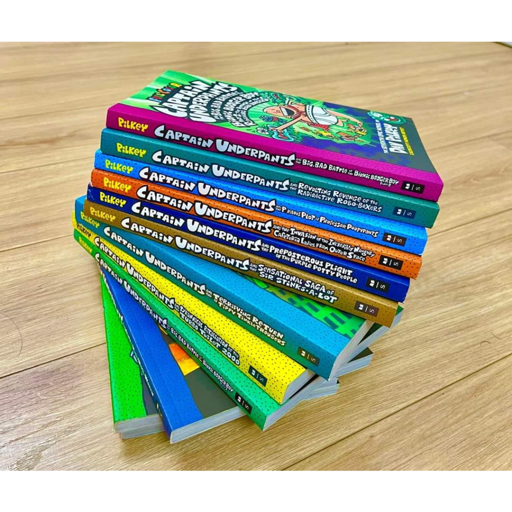 Sách - The Adventures of captain underpants now in full color - 12 cuốn màu