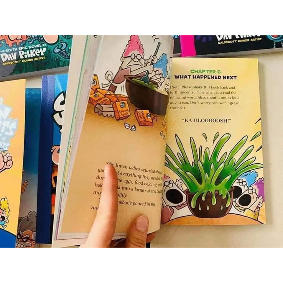 Sách - The Adventures of captain underpants now in full color - 12 cuốn màu