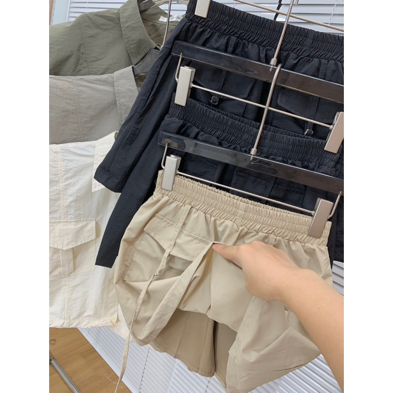 🎉 𝒏𝒆𝒘 𝒊𝒏 - Set sơ mi gió ngắn 🍑