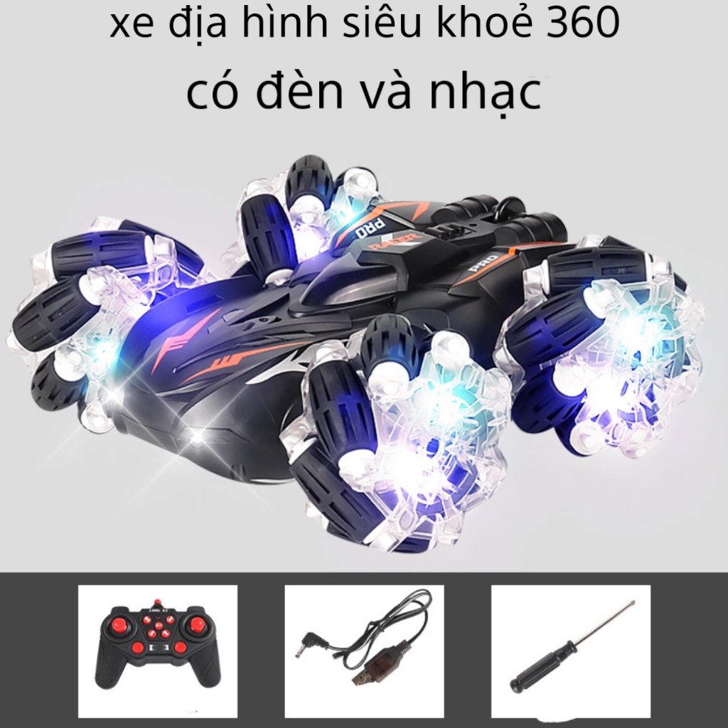 XE Oto Địa Hình  Mẫu Mới 2023 cho bé trai hoặc gái có nhạc đèn led bánh đổi mầu