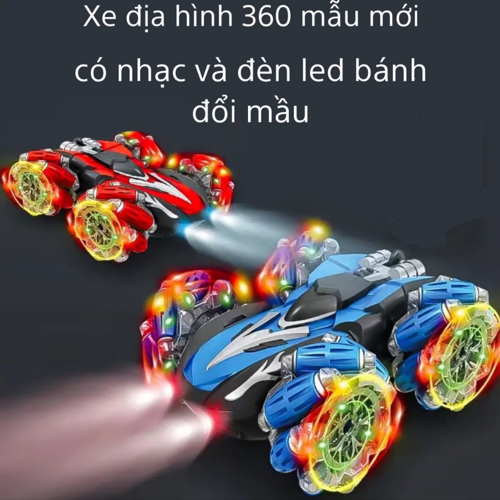 XE Oto Địa Hình  Mẫu Mới 2023 cho bé trai hoặc gái có nhạc đèn led bánh đổi mầu