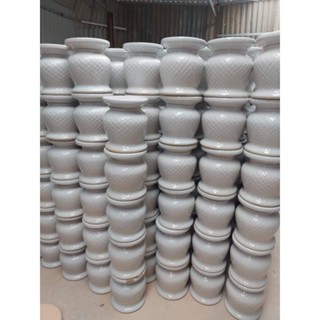  Đôn Trắng Kê Chậu Gốm Sứ Bát Tràng,Kệ da lươn trang trí chậu cây 