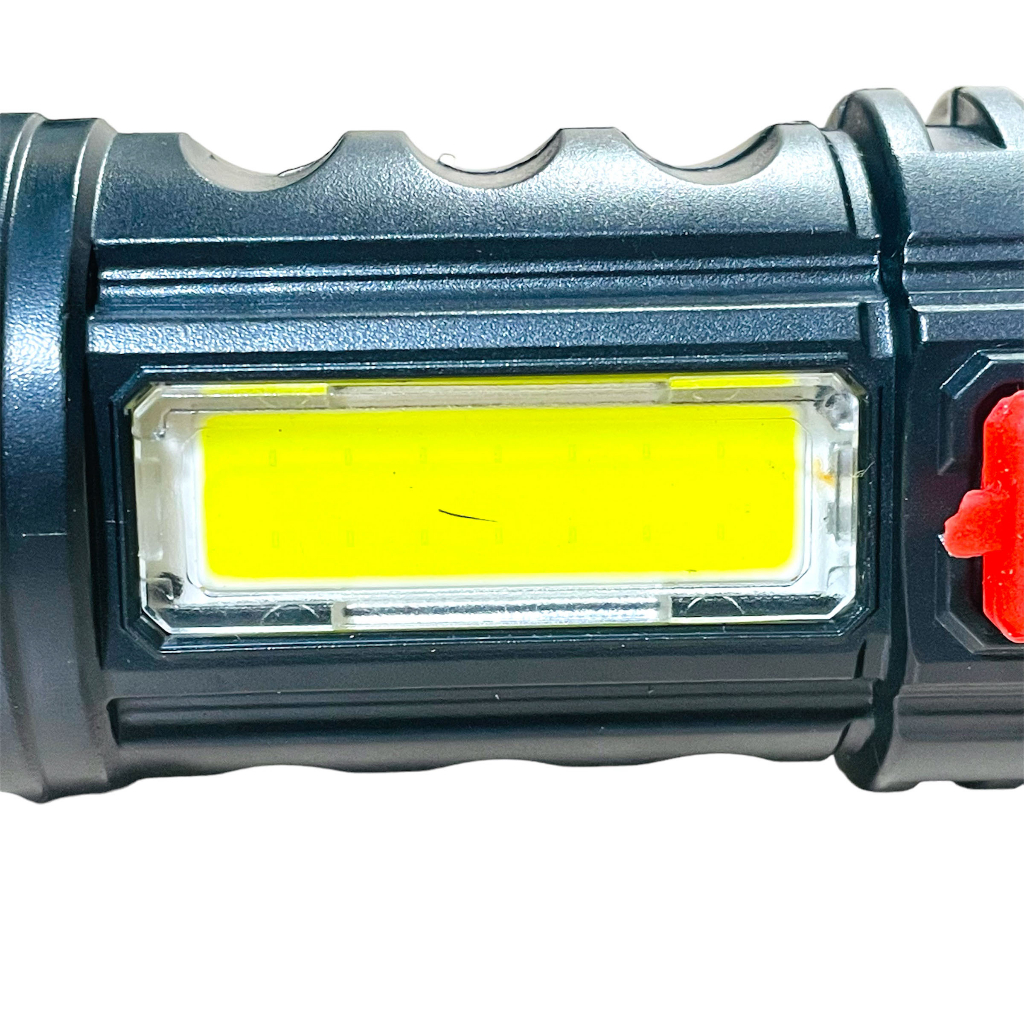 Đèn pin siêu sáng L822 Pin sạc tích hợp sạc cổng USB đèn cạnh dải led - Sáng trên 1h bền đẹp.TL