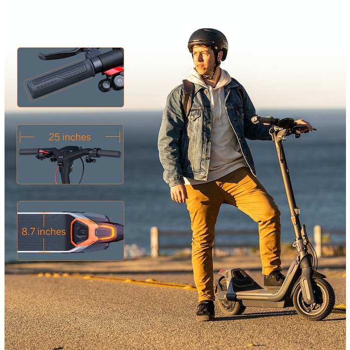 Xe Điện Scooter Segway Ninebot P100S 2023 phạm vi hoạt động 100km cho 1 lần sạc tốc độ tối đa 45km/1