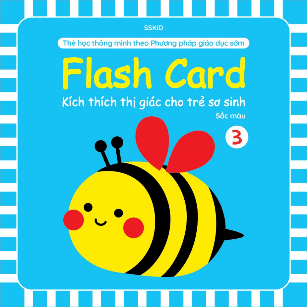 Sách - 80 Thẻ Flash Card KÍCH THÍCH THỊ GIÁC cho trẻ sơ sinh 0-1 Tuổi
