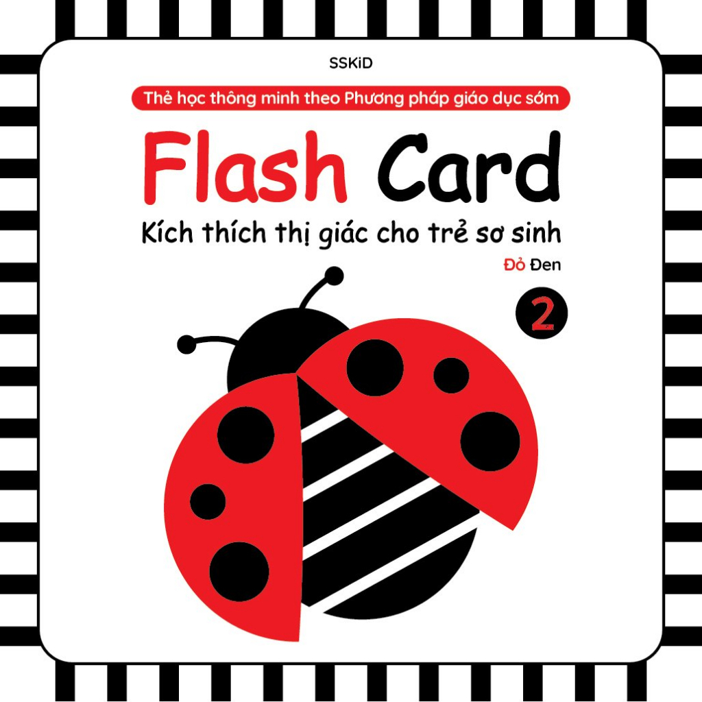 Sách - 80 Thẻ Flash Card KÍCH THÍCH THỊ GIÁC cho trẻ sơ sinh 0-1 Tuổi