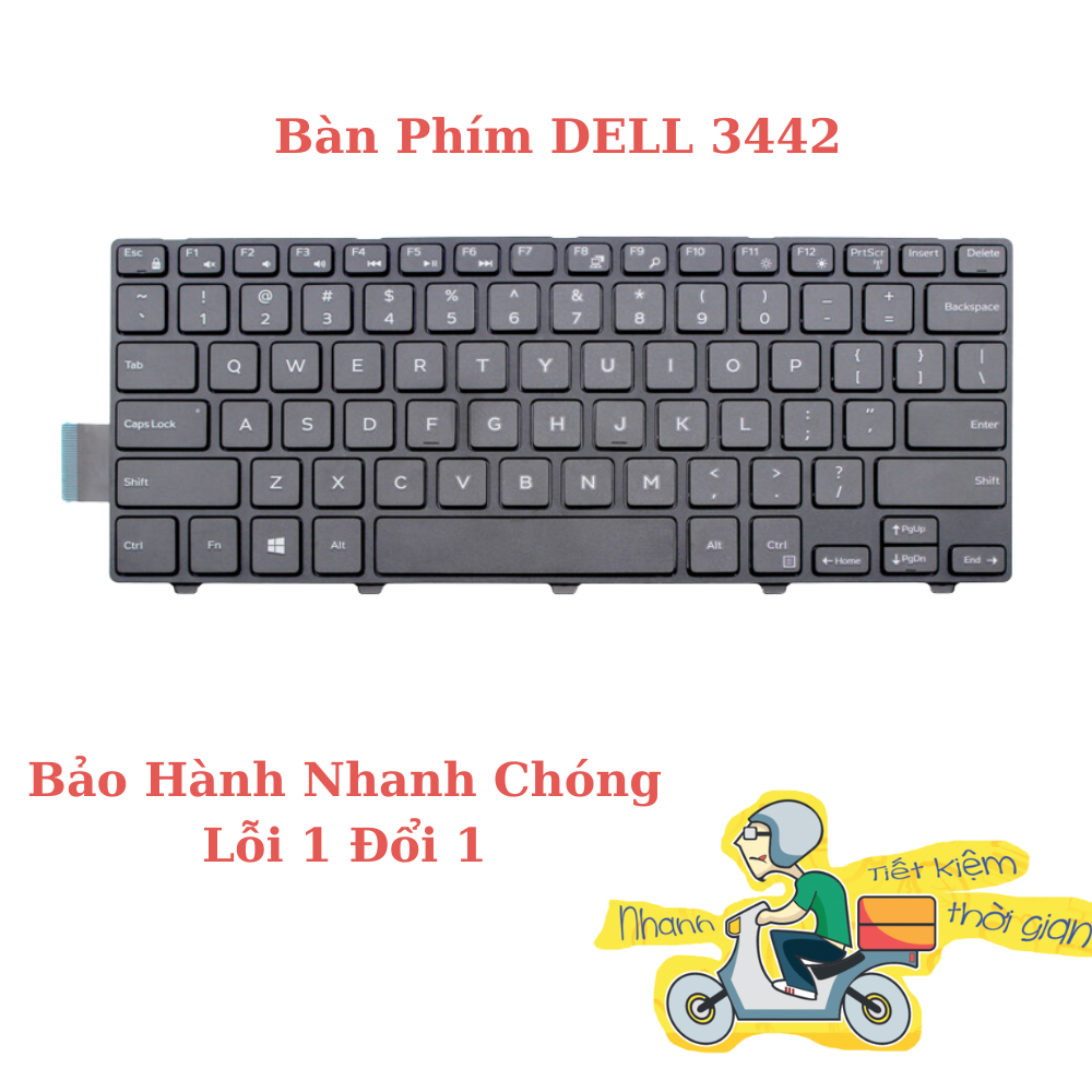 Bàn Phím Laptop Dell Inspiron 14-3441 3442 3443 3445 3446 3451 3452 3458 3459 3462 3476 5442 5443 5445 5447