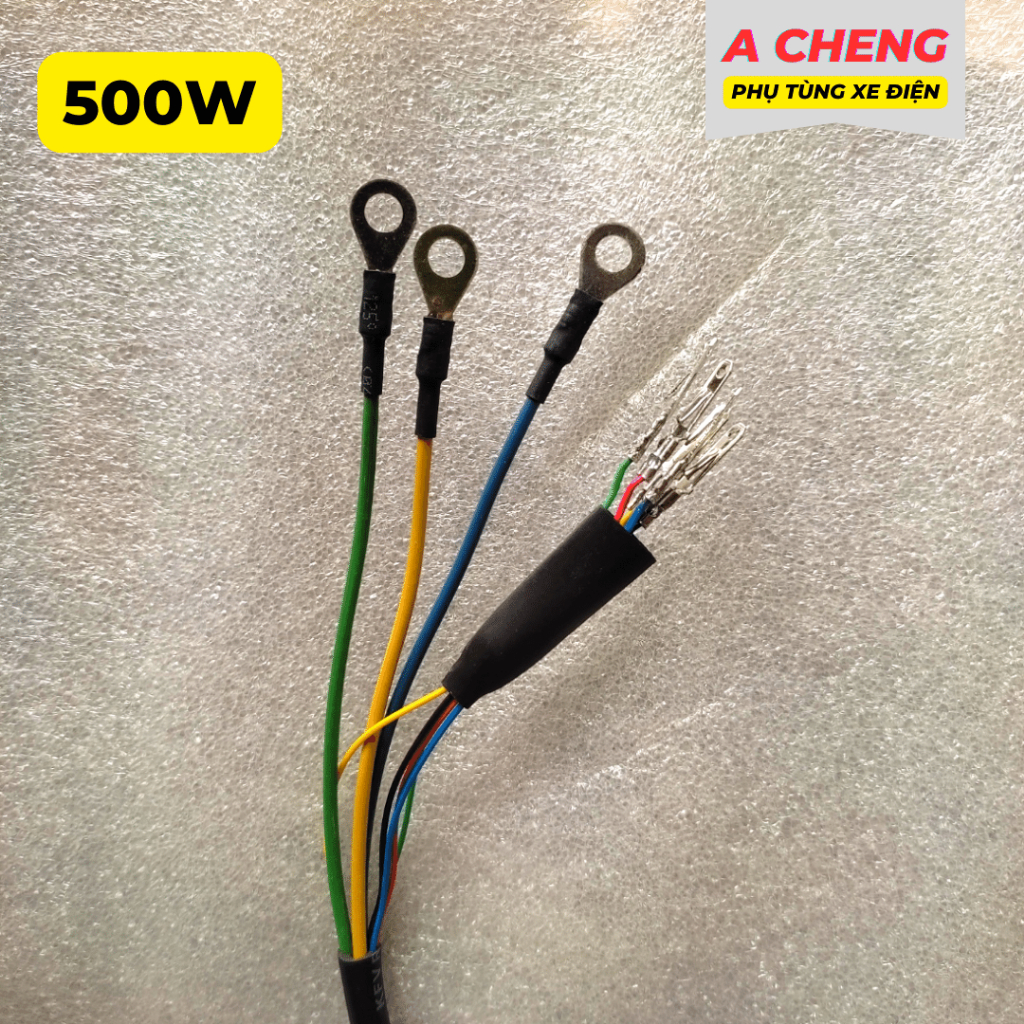 Dây Pha Lõi Động Cơ 350W 500W 800W Xe Đạp Điện - Xe Máy Điện Chấn Động Cao Cấp