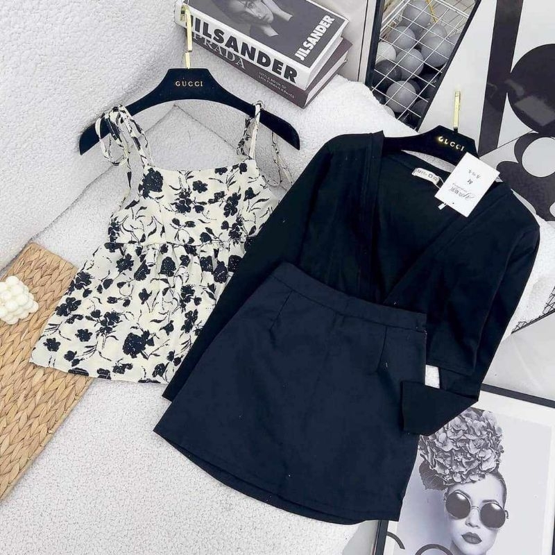 Sét lụa hoa 3 món bigsize