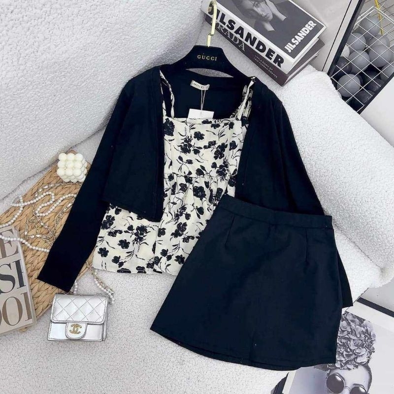 Sét lụa hoa 3 món bigsize