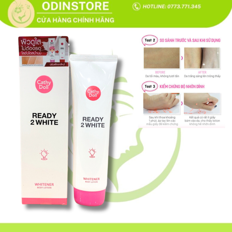 Sữa dưỡng thể trắng da Cathy Doll Ready 2 White Whitener Body Lotion 150ml