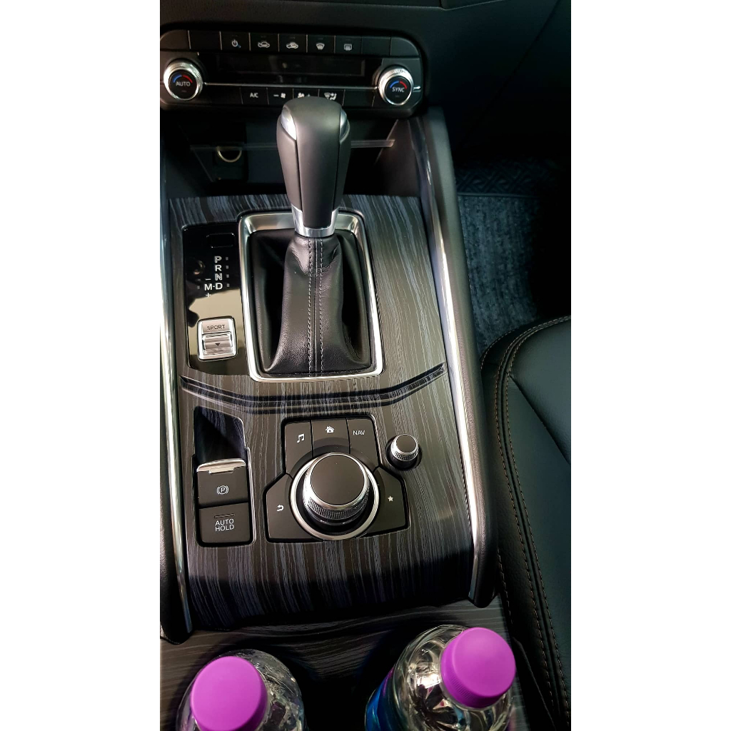 Bộ ốp nội thất vân Gỗ đá Mazda CX5 2018-2023 Set 6 chi tiết