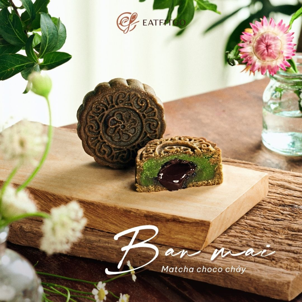 MATCHA CHOCO CHẢY - Bánh trung thu healthy
