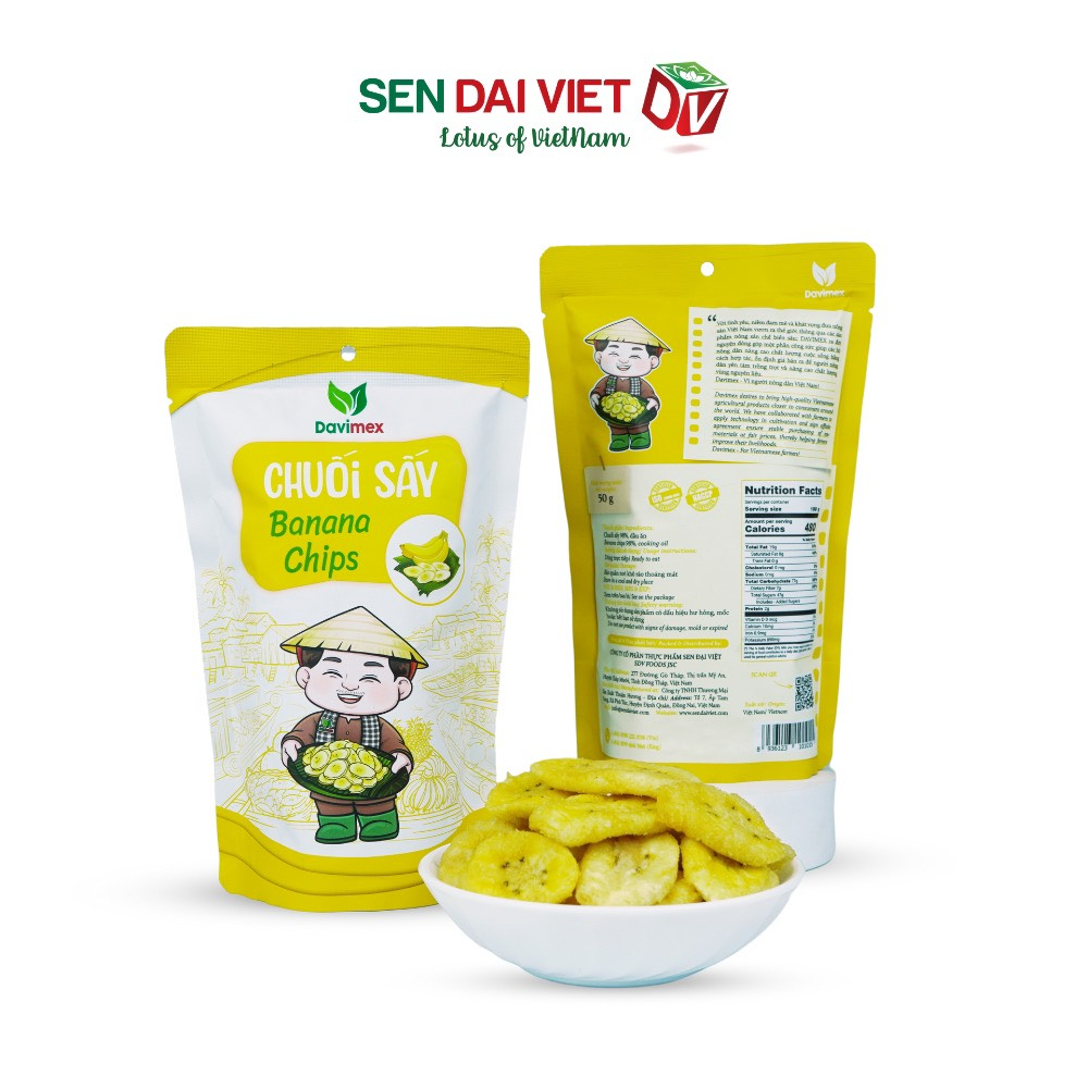 Chuối sấy giòn 50G