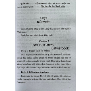Sách - Luật Đấu Thầu