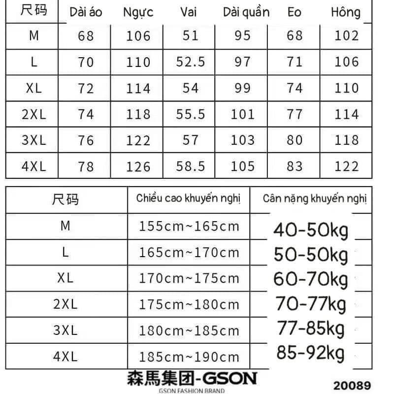 Bộ gió nam GOSON hàng QC Sale rẻ