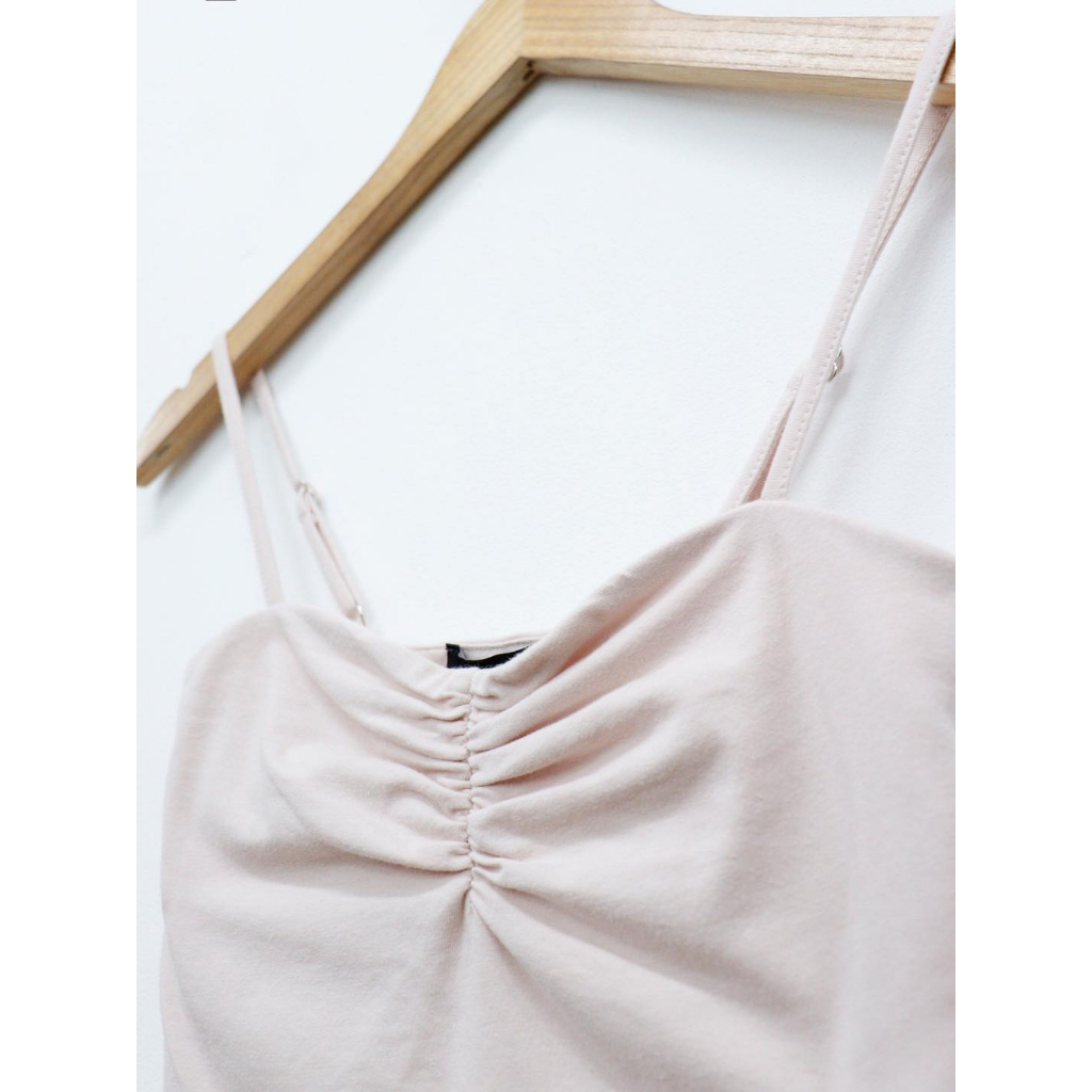 C2950 - 	Áo thun 2 dây nhún ngực trơn