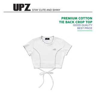 UPZ Áo Thun Croptop Cột Dây Lưng (3 Màu)