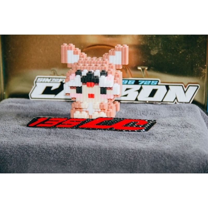 LOGO Dán 135LC Đúc Sợi CarbonFiber Cao Cấp