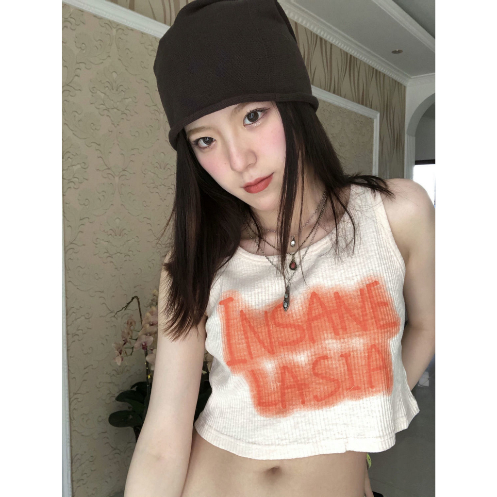 Porozi Áo croptop Spice Girl Áo tank top Ôm Dáng Không Tay Màu Trắng Phong Cách Mới Mùa Hè Cho Nữ | BigBuy360 - bigbuy360.vn