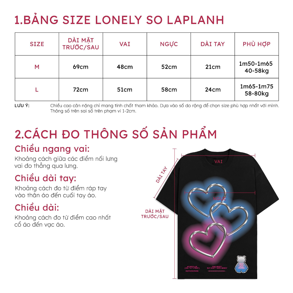 Aither Studio Áo thun LONELY SO LAPLANH Black/White/Beige