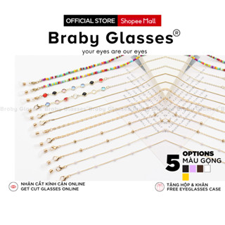 Dây đeo kính mắt BRABY GLASSES thời trang chống rơi thiết kế sang trọng tinh tế có thể sử dụng cho cả khẩu trang PK0