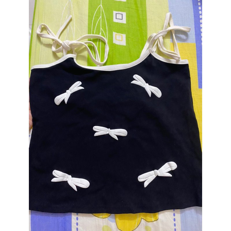 Áo 2 dây mùa hè đính nơ dễ thương By.camcam
