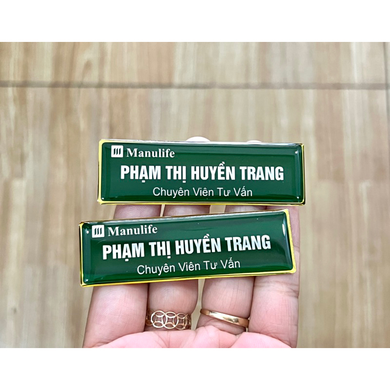 Bảng Tên Bảo Hiểm Manulife - Vui Lòng Gửi Tên Cho Shop Ạ
