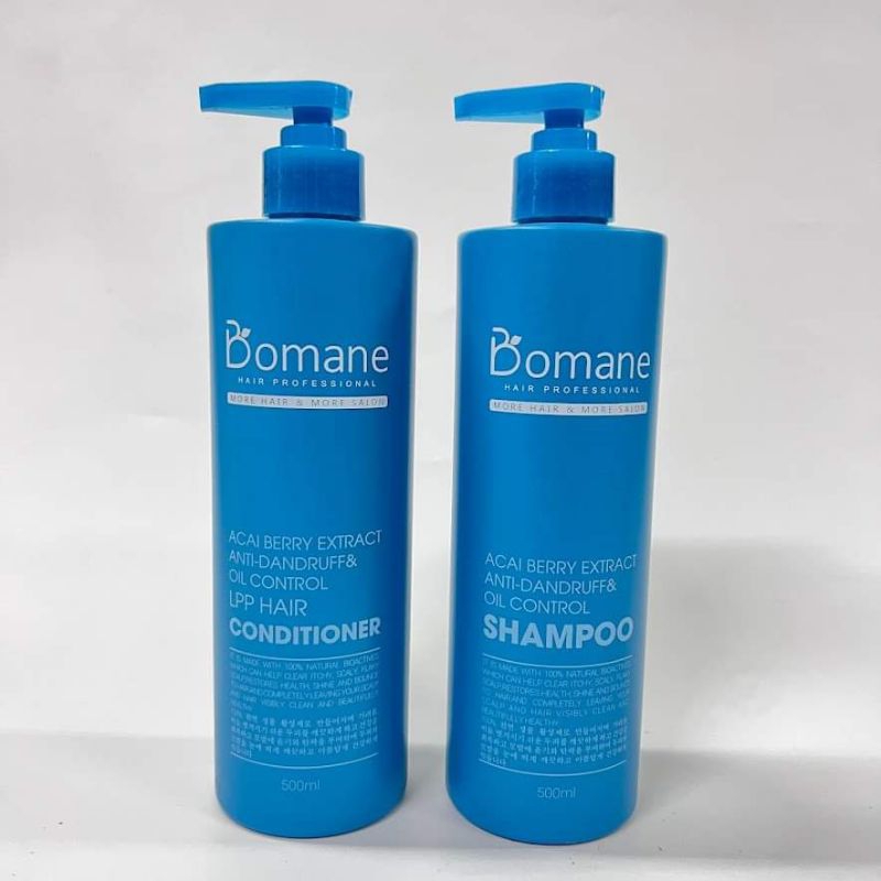 Dầu gội sạch gầu, hết nhờn Bomane 500ml và 800ml