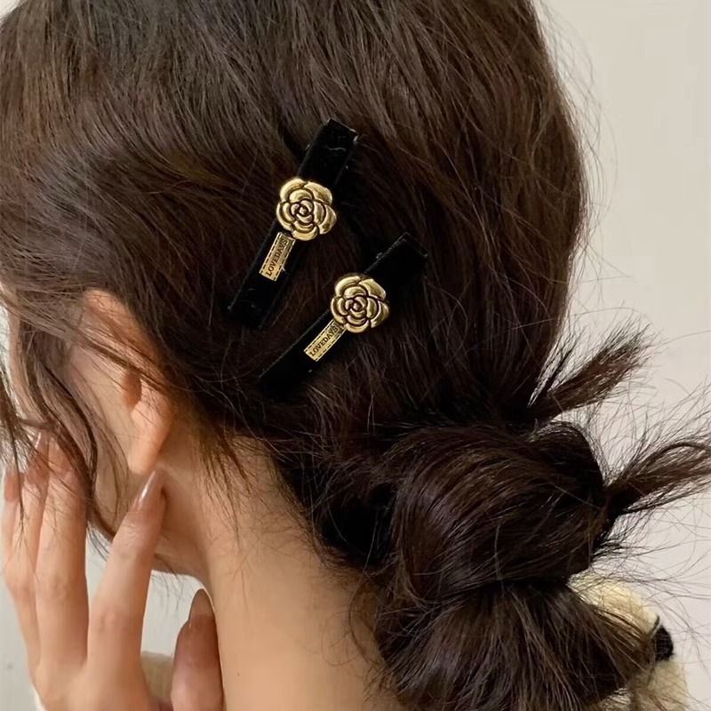 Set 3 Kẹp Bấm Mái Icon Dễ Thương Loại To Jussy Official Kiểu Kẹp Tóc Mái Màu Đen Sang Chảnh Hot Trend