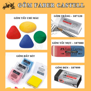 Gôm tẩy faber castell - gôm tẩy chì , gôm tẩy mực, gôm đất sét
