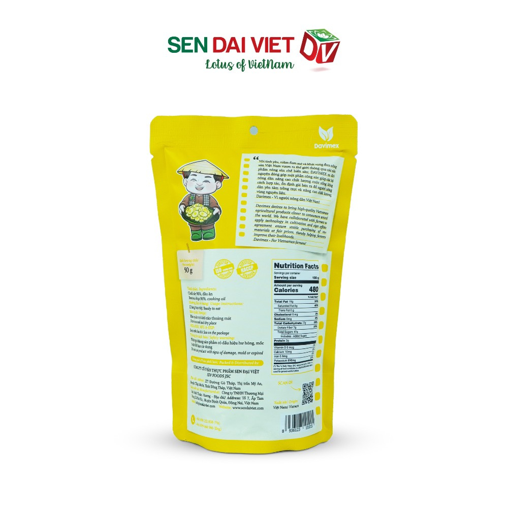 Chuối sấy giòn 50G