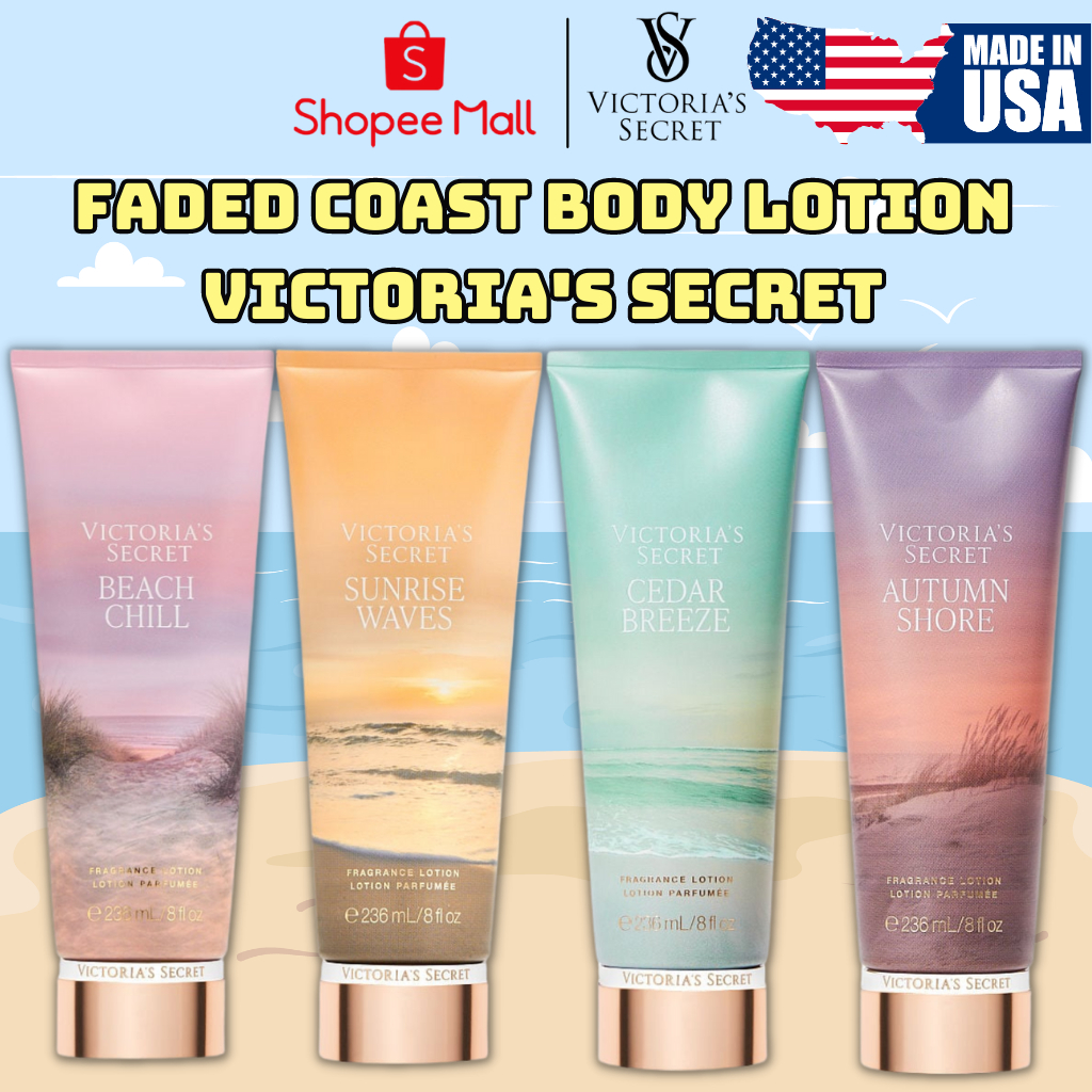 Body Lotion Victoria Secret Chính Hãng Faded Coast, Sữa Dưỡng Thể Victoria Secret Dưỡng Ẩm Lưu Hương Mịn Da 236ml