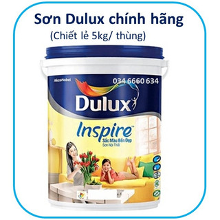 Sơn nội thất Dulux chiết lẻ 5kg/thùng