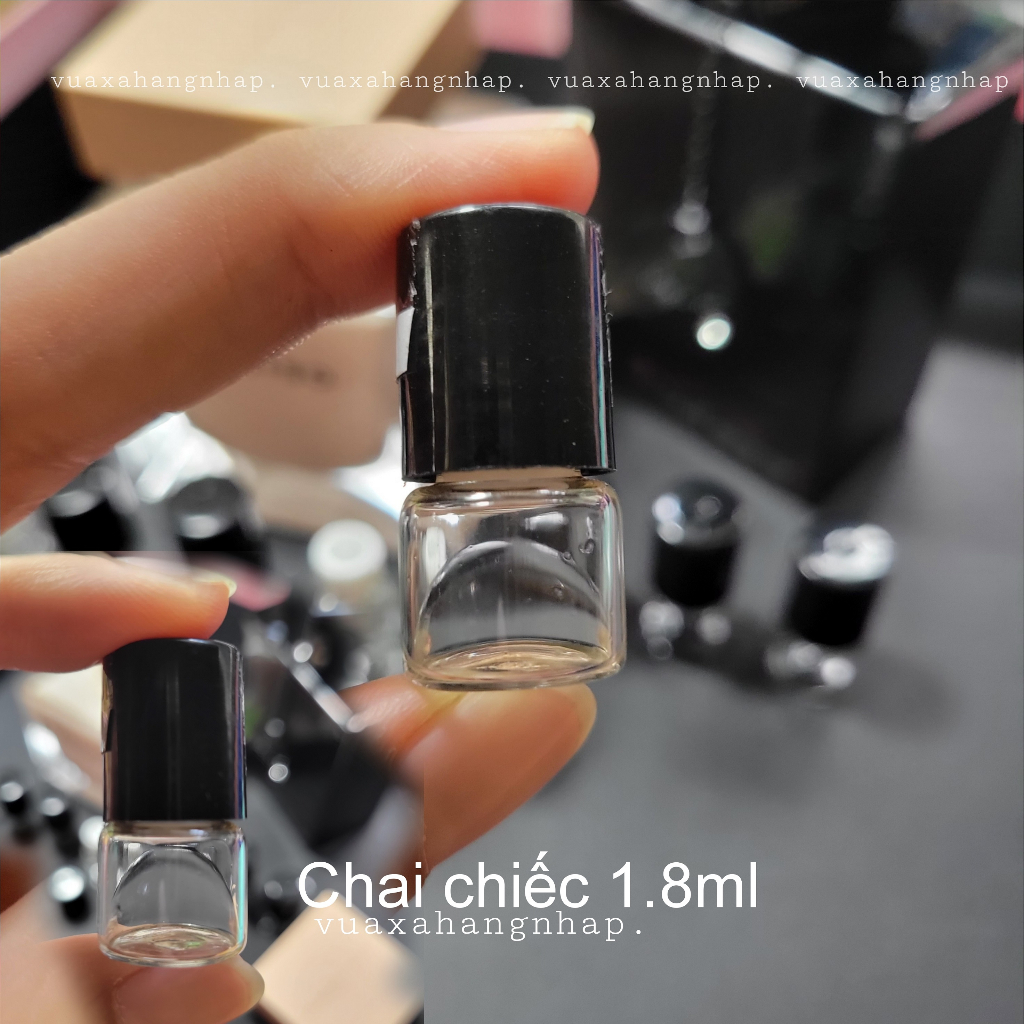 Mẫu thử nước hoa Chai chiếc  đầu lăn các thương hiệu 1.8ml