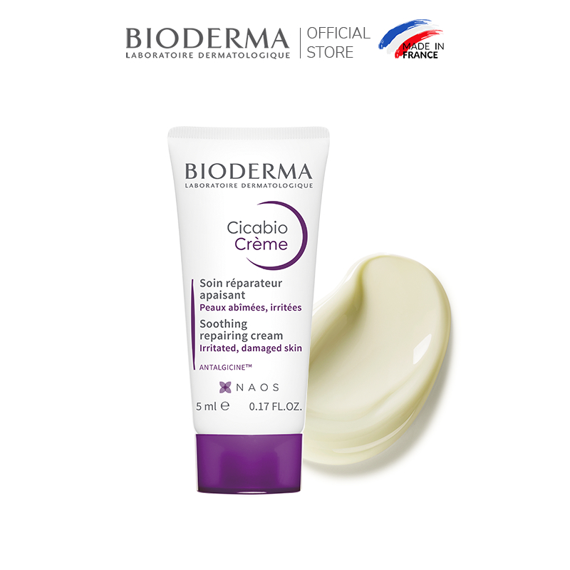 [HB Gift] Kem dưỡng phục hồi da tổn thương Bioderma Cicabio Crème - 5ml