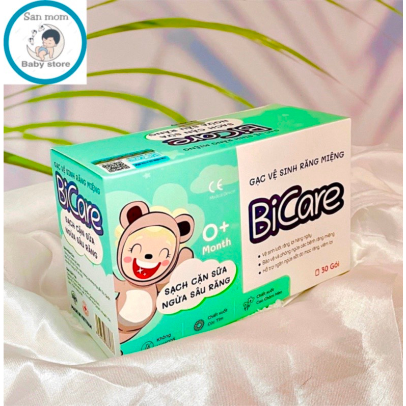 Gạc Rơ Lưỡi BiCare Cho Bé / Gạc Vệ Sinh Răng Miệng Bicare Hàng Chuẩn Chính Hãng