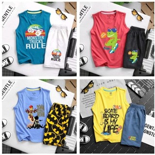 Sale combo 3 bộ ba lỗ, sát nách, bé trai , vnxk