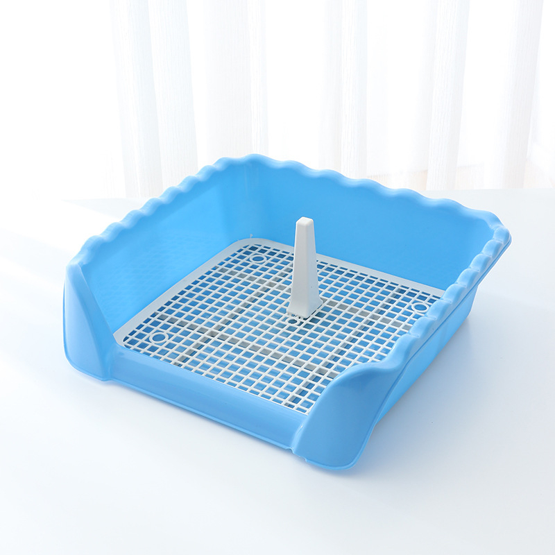 Khay vệ sinh có thành cao có cọc cho chó_ Khay vệ sinh cho chó