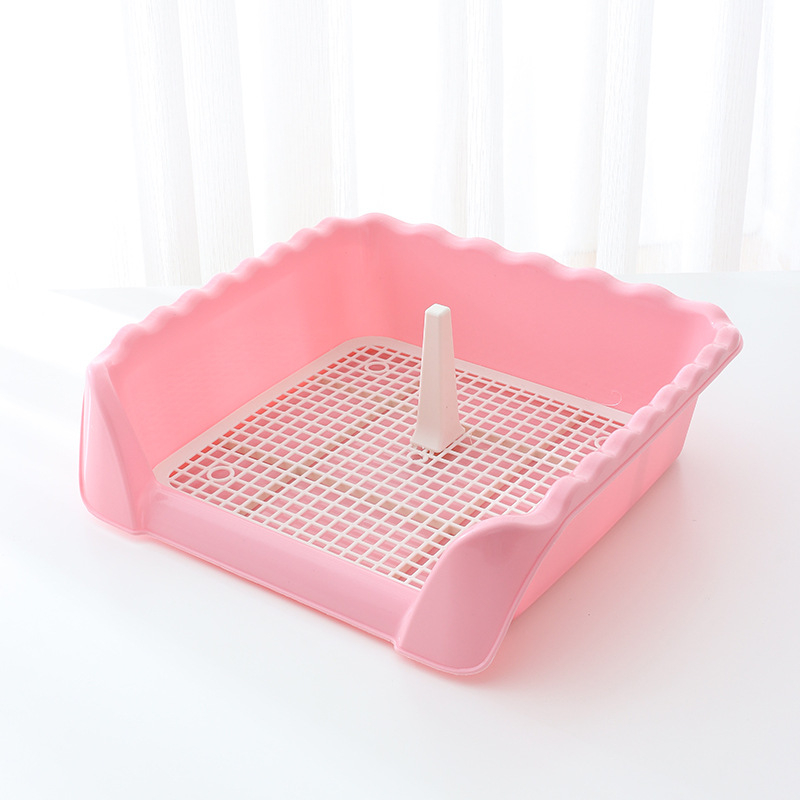 Khay vệ sinh có thành cao có cọc cho chó_ Khay vệ sinh cho chó