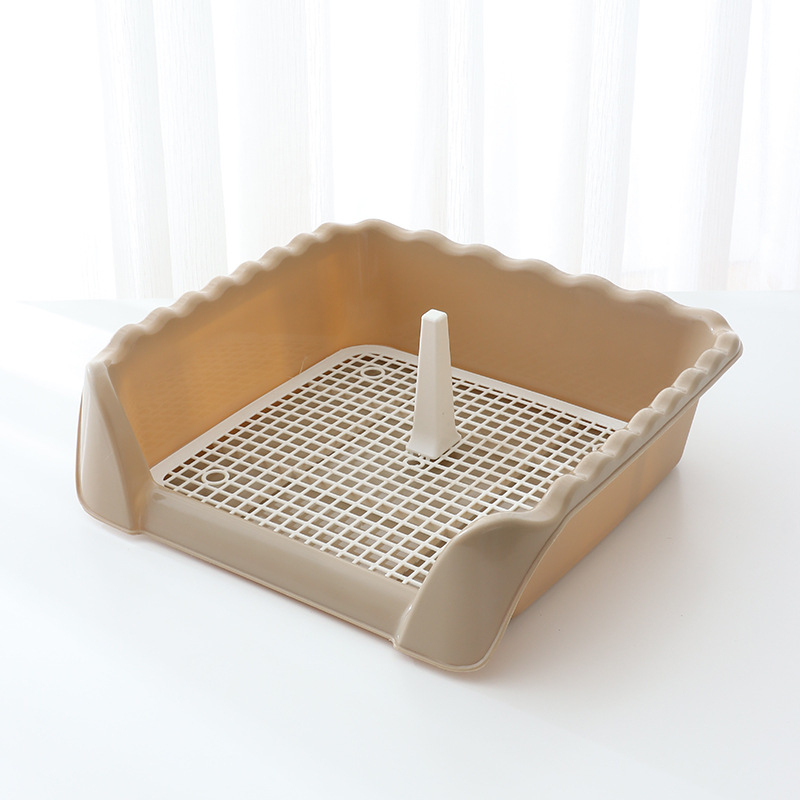 Khay vệ sinh có thành cao có cọc cho chó_ Khay vệ sinh cho chó