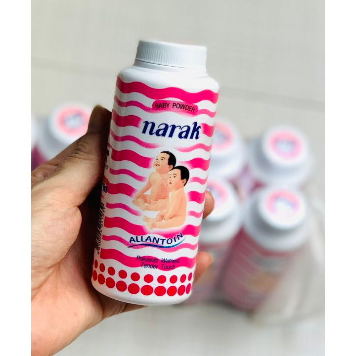 Phấn rôm Narak chống ẩm, hâm, sẩy cho bé chính hãng Thái Lan chai 25gr