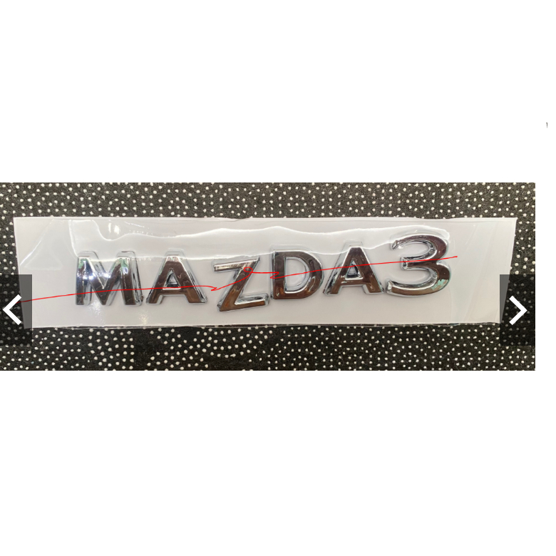 (Sỉ - Lẻ) Chữ nổi Mazda 3 xe đời mới - Được dán phía sau xe Mazda 3